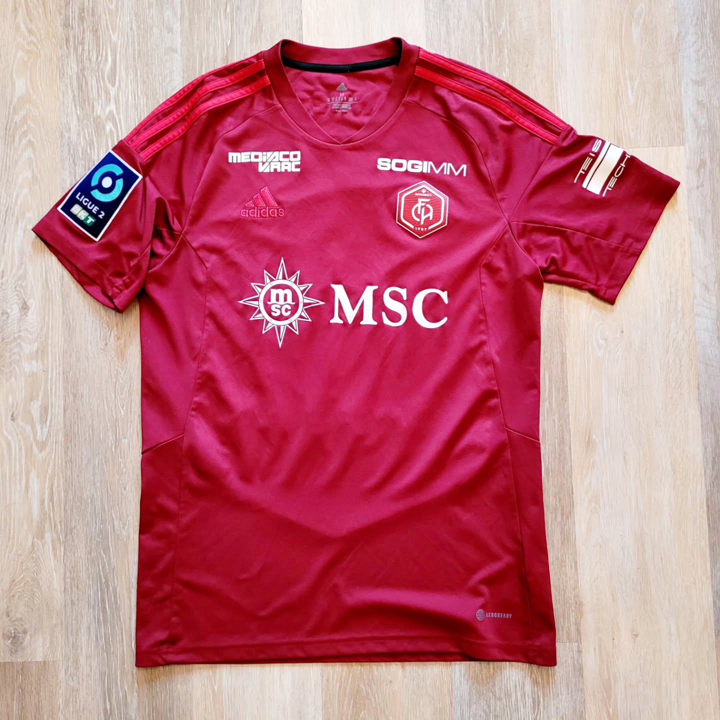 Annecy FC 2022-2023 Home Match Worn Adidas - YourFootballShirt - Photo 1