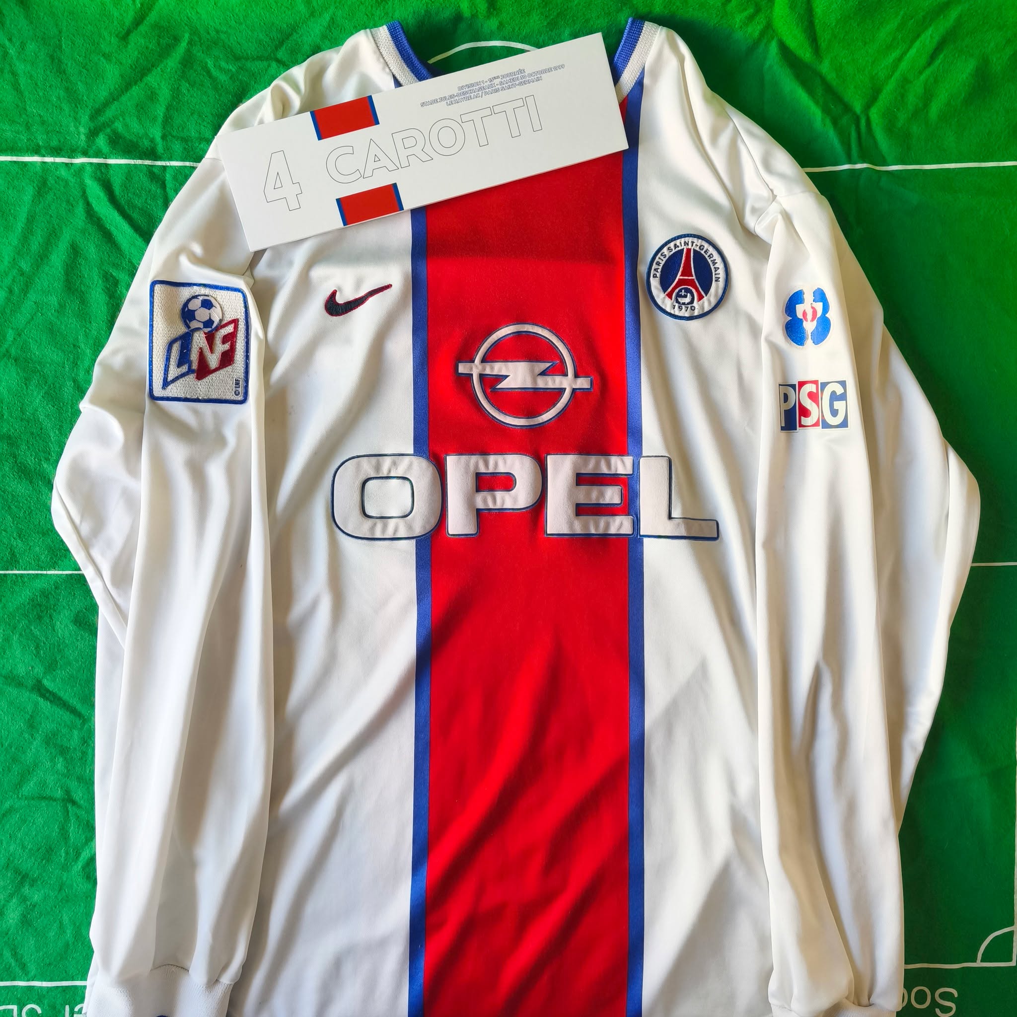 PSG 1999-2000 Third Issued Nike - YourFootballShirt - Photo 1