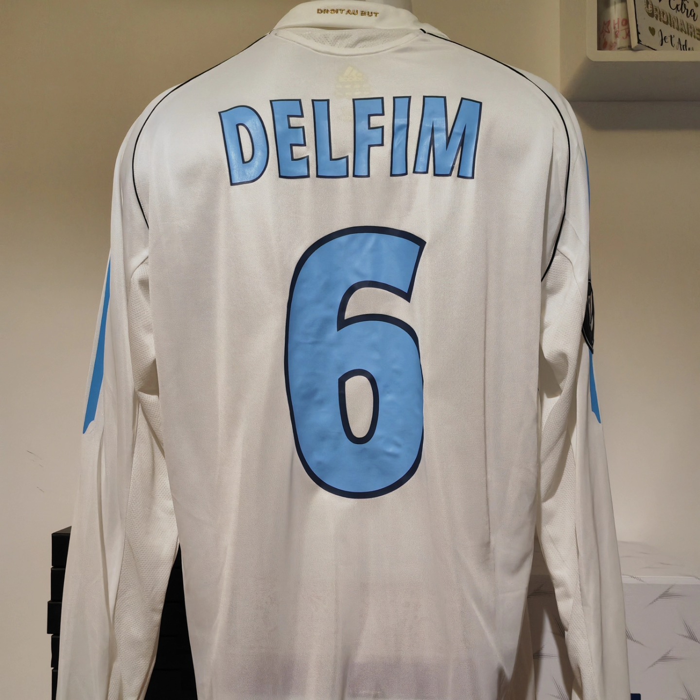 Olympique Marseille 2005-2006 Home Match Worn Adidas - YourFootballShirt - Photo 1