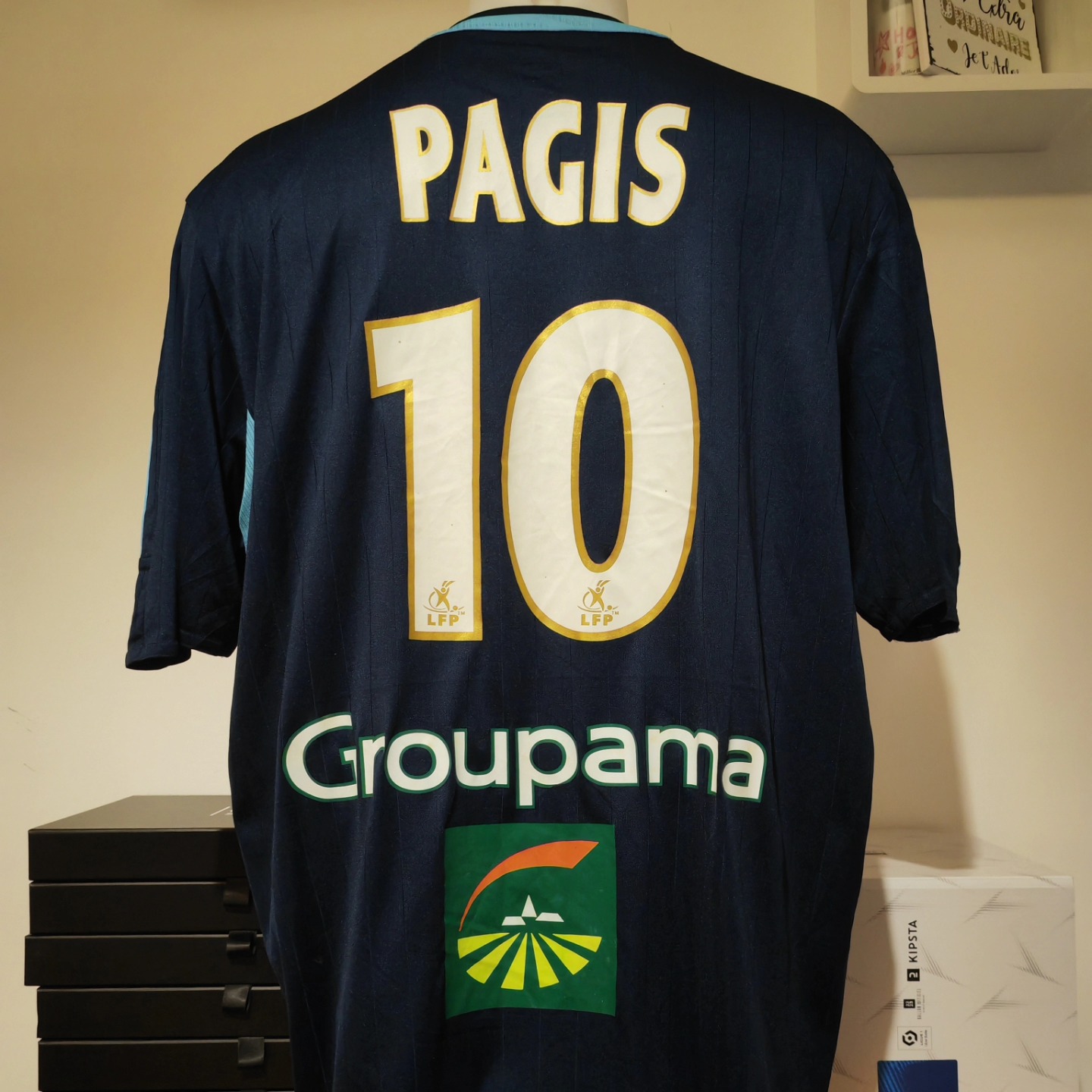 Olympique Marseille 2006-2007 Third Match Worn Adidas Mickael PAGIS - YourFootballShirt - Photo 1