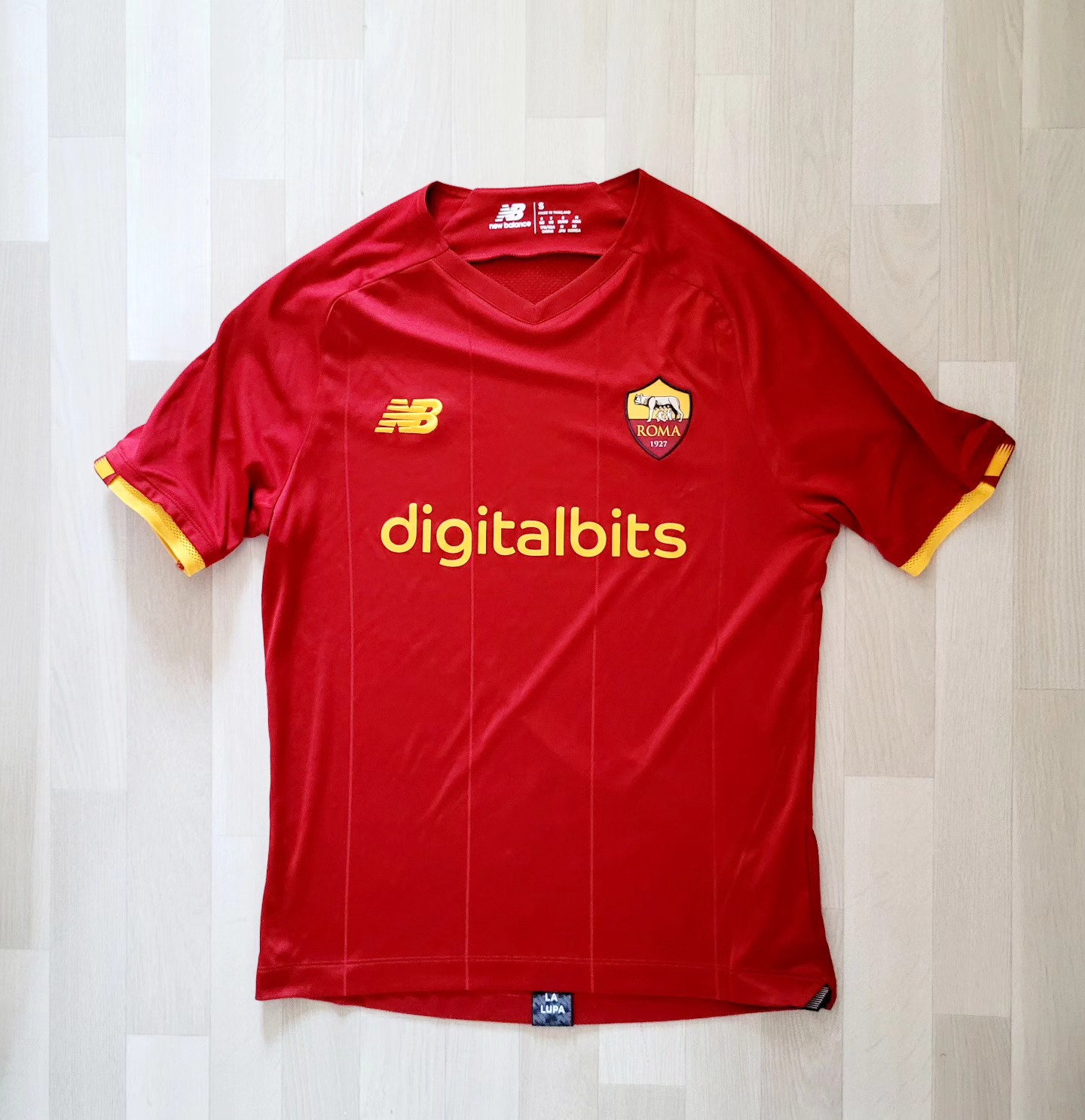 AS Roma 2021-2022 Home Store Version New Balance - YourFootballShirt