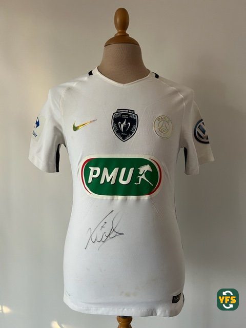 PSG 2016-2017 Away Match Worn Nike - YourFootballShirt - Photo 1