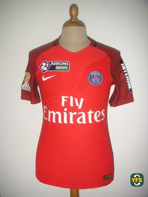 PSG 2016-2017 Third Match Worn Nike - YourFootballShirt - Photo 1