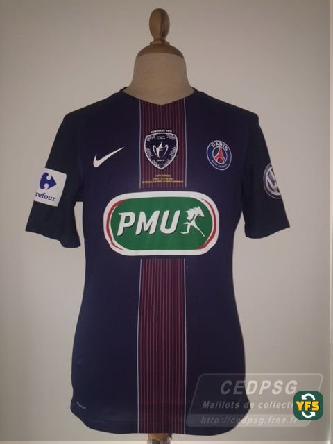 PSG 2015-2016 Home Match Worn Nike - YourFootballShirt - Photo 1