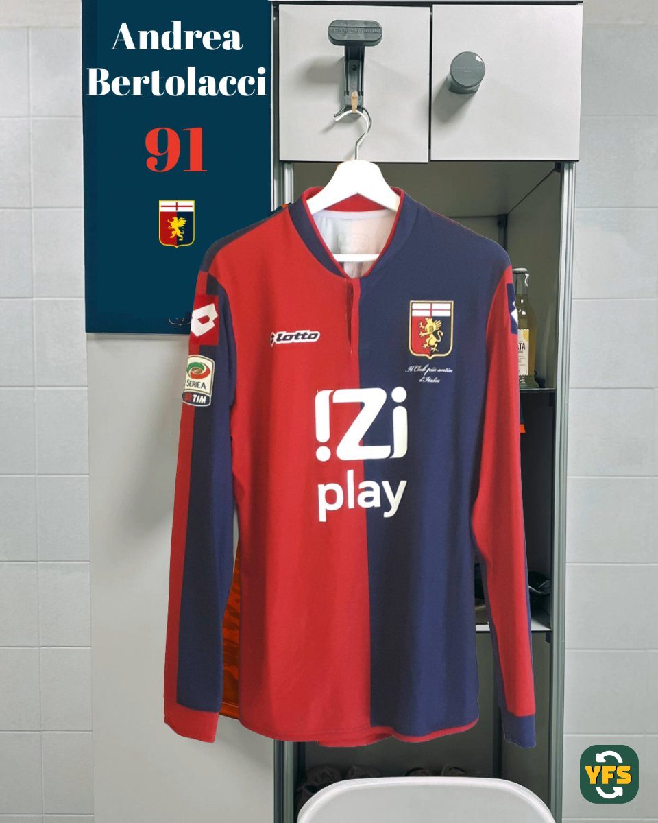 Genoa CFC 2013-2014 Home Issued Lotto - YourFootballShirt - Photo 1