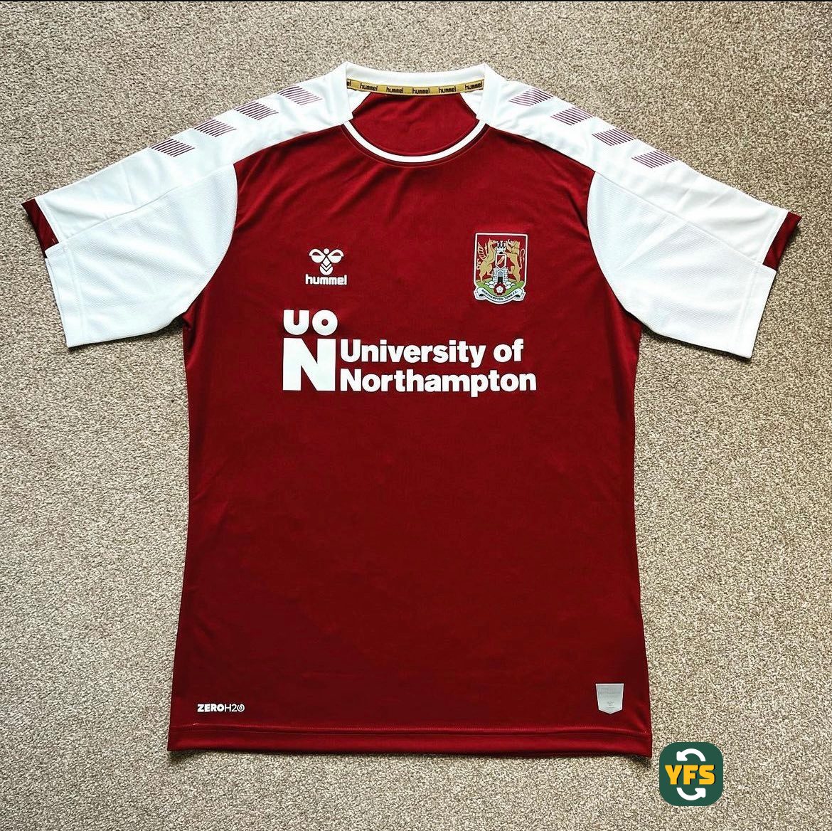 Northampton Town 2020-2021 Home Store Version Hummel - YourFootballShirt - Photo 1