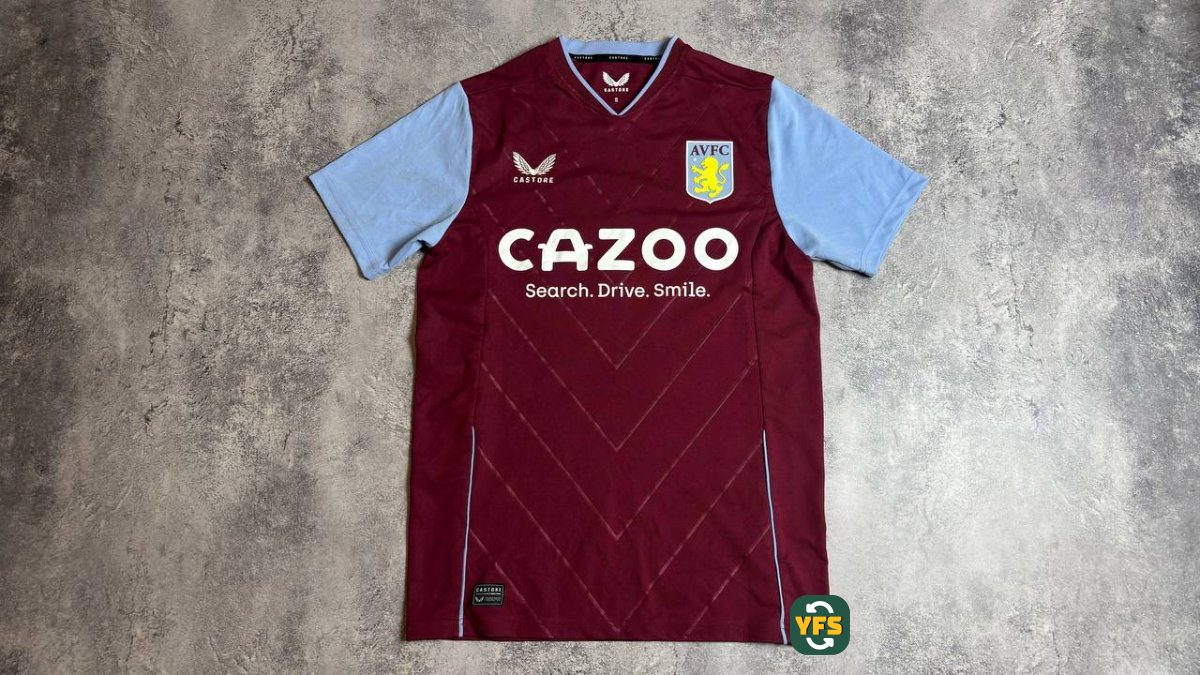Aston Villa 2022-2023 Home Store Version Castore - YourFootballShirt - Photo 1