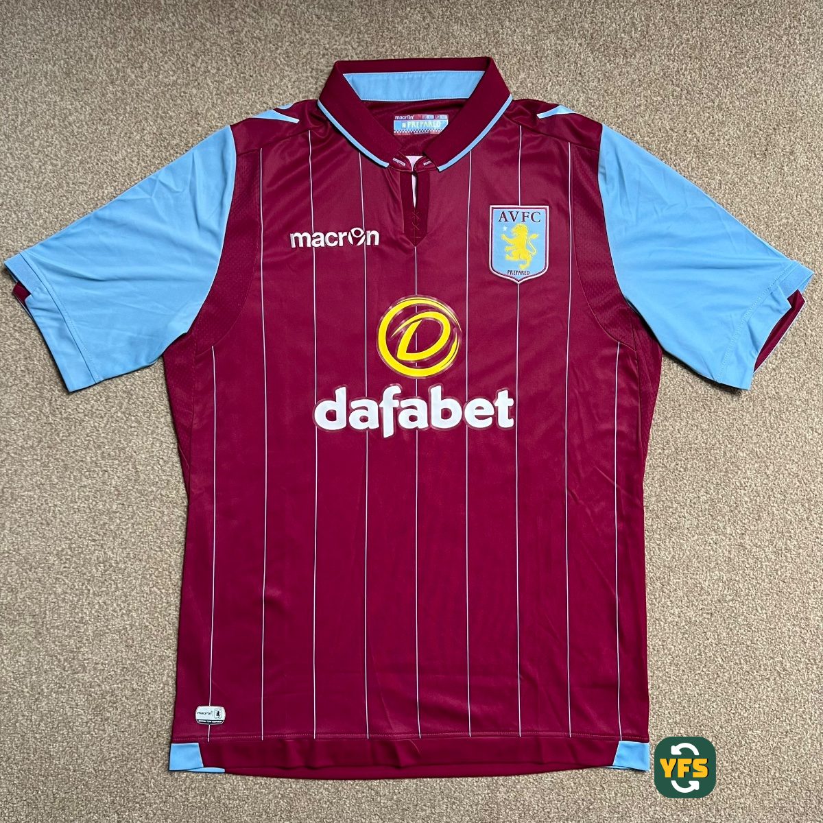 Aston Villa 2014-2015 Home Store Version Macron - YourFootballShirt - Photo 1