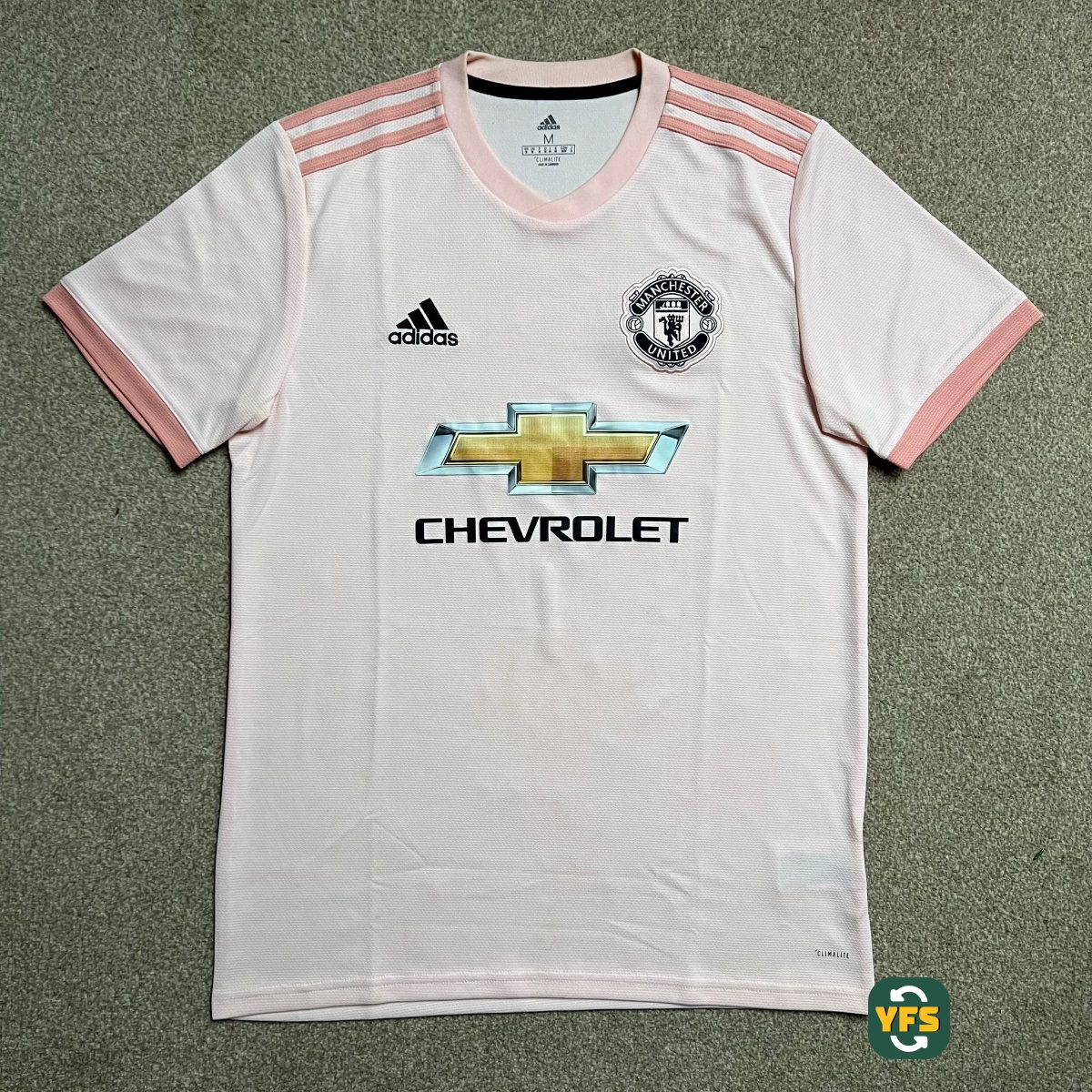 Manchester United 2018-2019 Away Store Version Adidas - YourFootballShirt - Photo 1