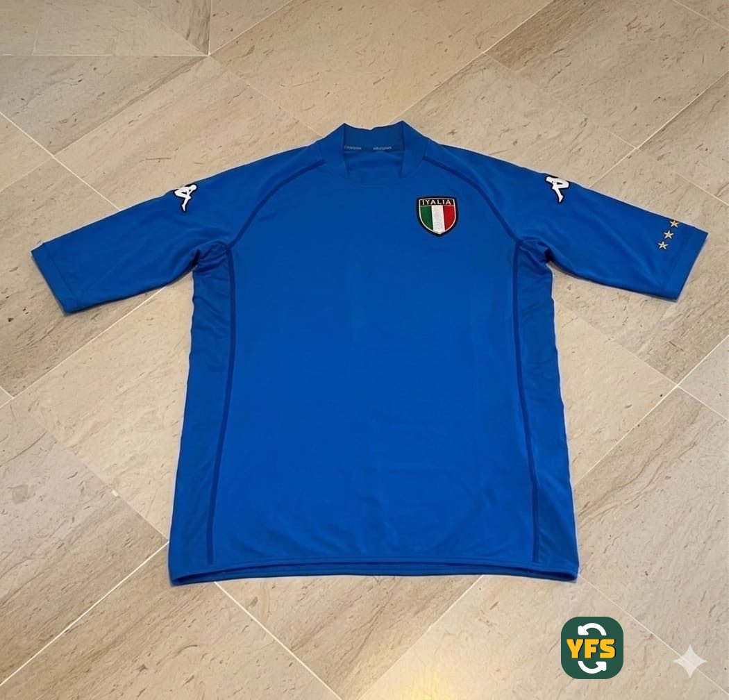 Italy 2002-2003 Home Pro Version Kappa - YourFootballShirt - Photo 1