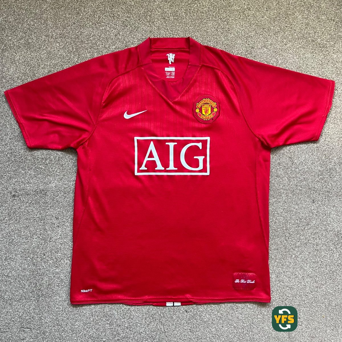 Manchester United 2007-2008 Home Store Version Nike - YourFootballShirt - Photo 1