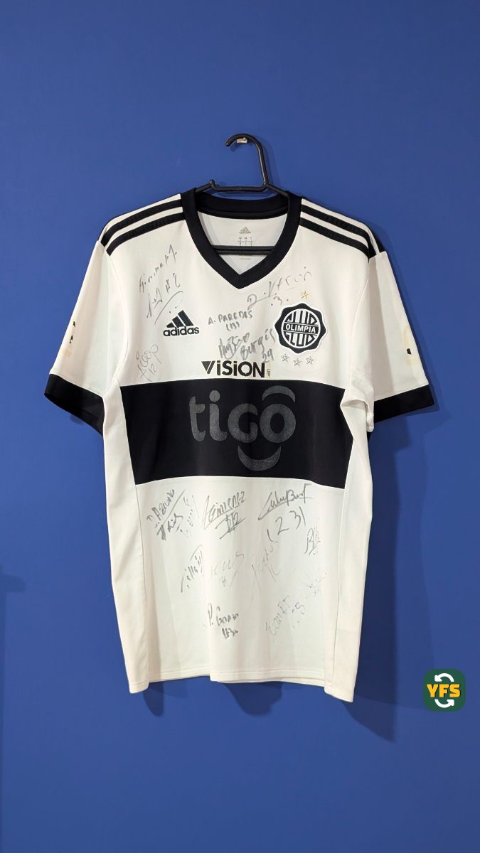 Club Olimpia 2017-2018 Home Store Version Adidas - YourFootballShirt - Photo 1