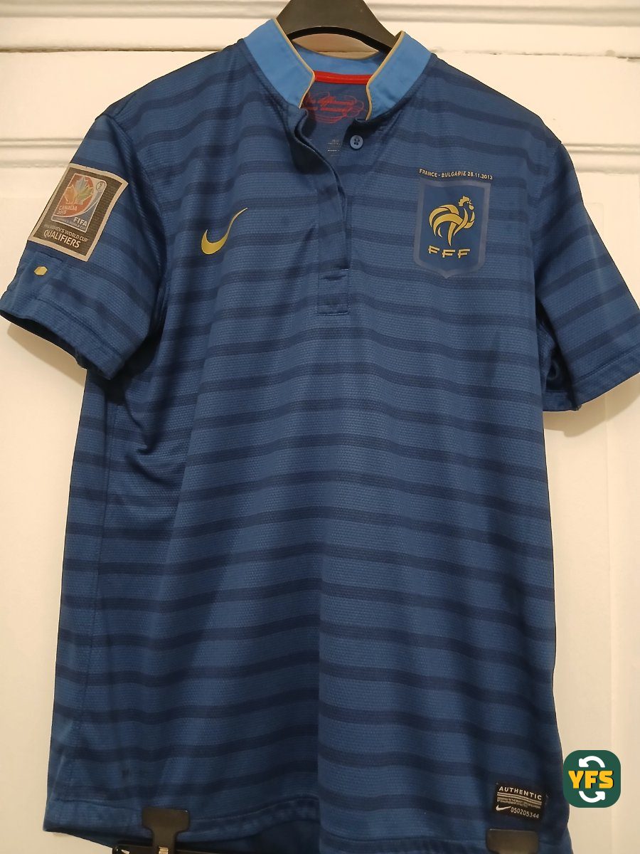 France 2012-2013 Home Match Worn Nike - YourFootballShirt - Photo 1