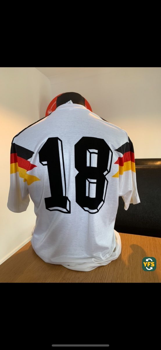 Germany 1989-1990 Home Match Worn Adidas - YourFootballShirt - Photo 1