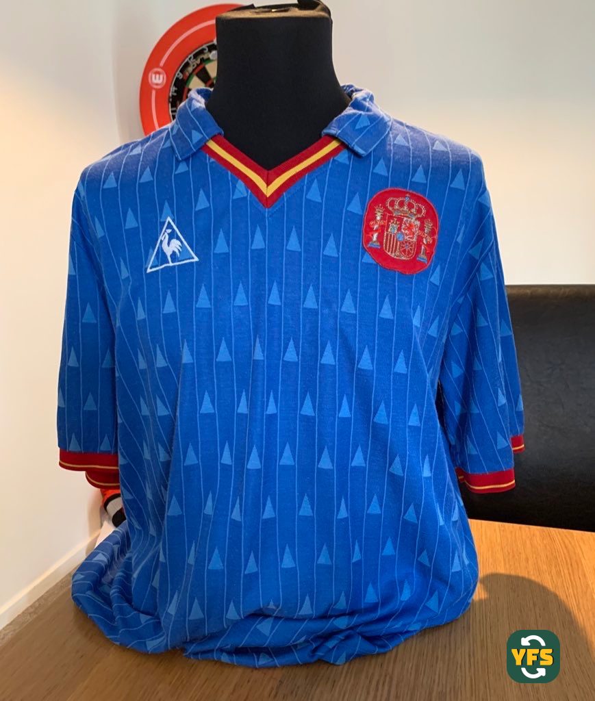 Spain 1988-1989 Away Match Worn LCS - YourFootballShirt - Photo 1