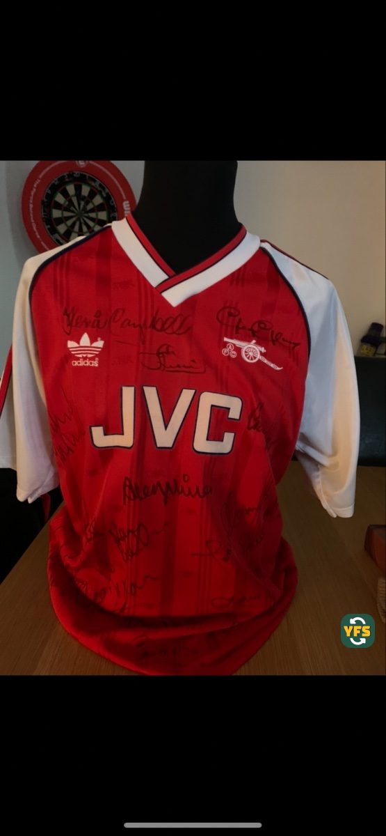 Arsenal 1988-1989 Home Match Worn Adidas - YourFootballShirt - Photo 1