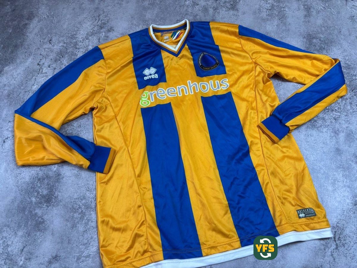Shrewsbury Town 2015-2016 Home Store Version Errea - YourFootballShirt - Photo 1
