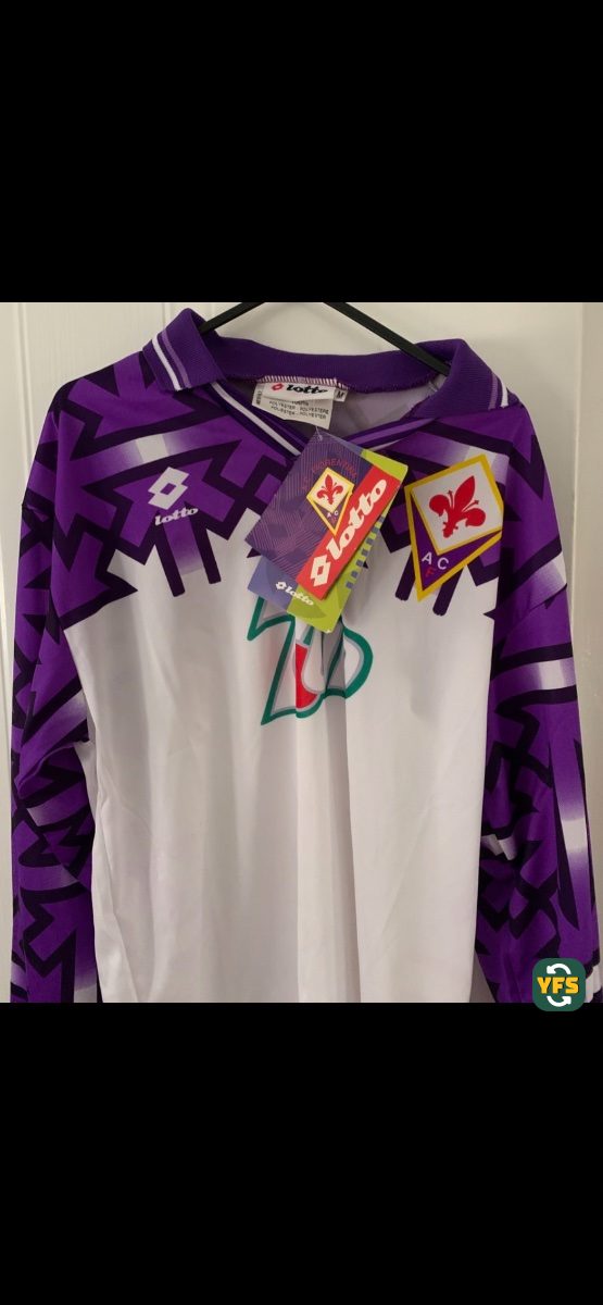 Fiorentina 1990-1991 Away Store Version Lotto - YourFootballShirt