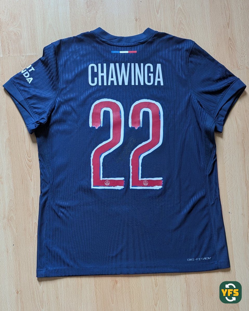 PSG 2023-2024 Home Match Worn Nike - YourFootballShirt - Photo 2