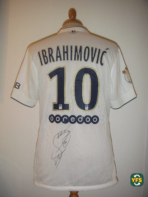 PSG 2014-2015 Away Match Worn Nike - YourFootballShirt - Photo 1