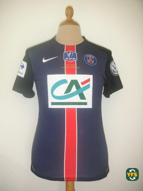 PSG 2014-2015 Home Match Worn Nike - YourFootballShirt - Photo 1