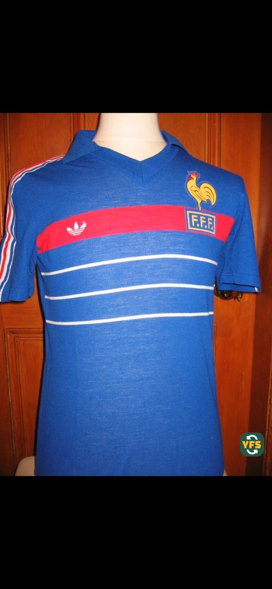 France 1983-1984 Home Store Version Adidas - YourFootballShirt