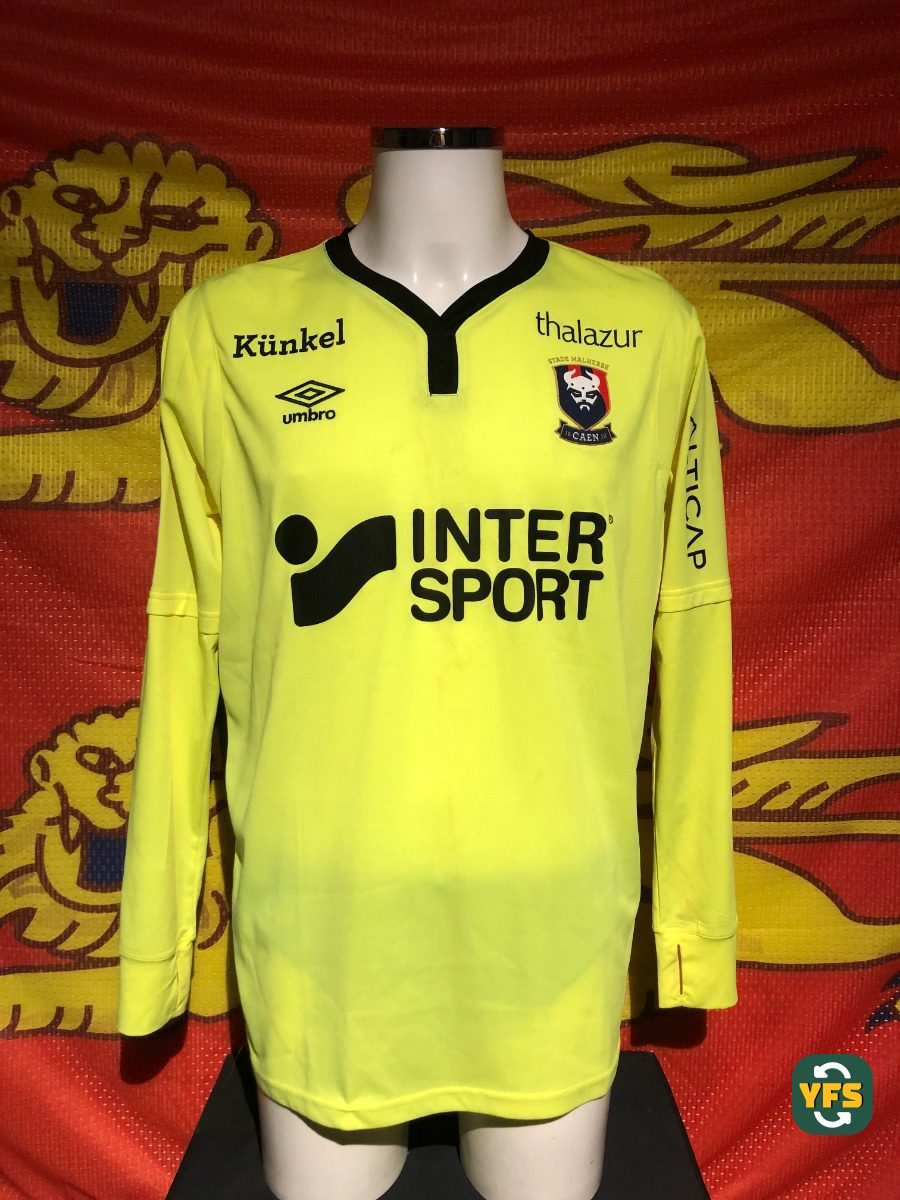 SM Caen 2017-2018 Goalkeeper Match Worn Umbro - YourFootballShirt - Photo 1