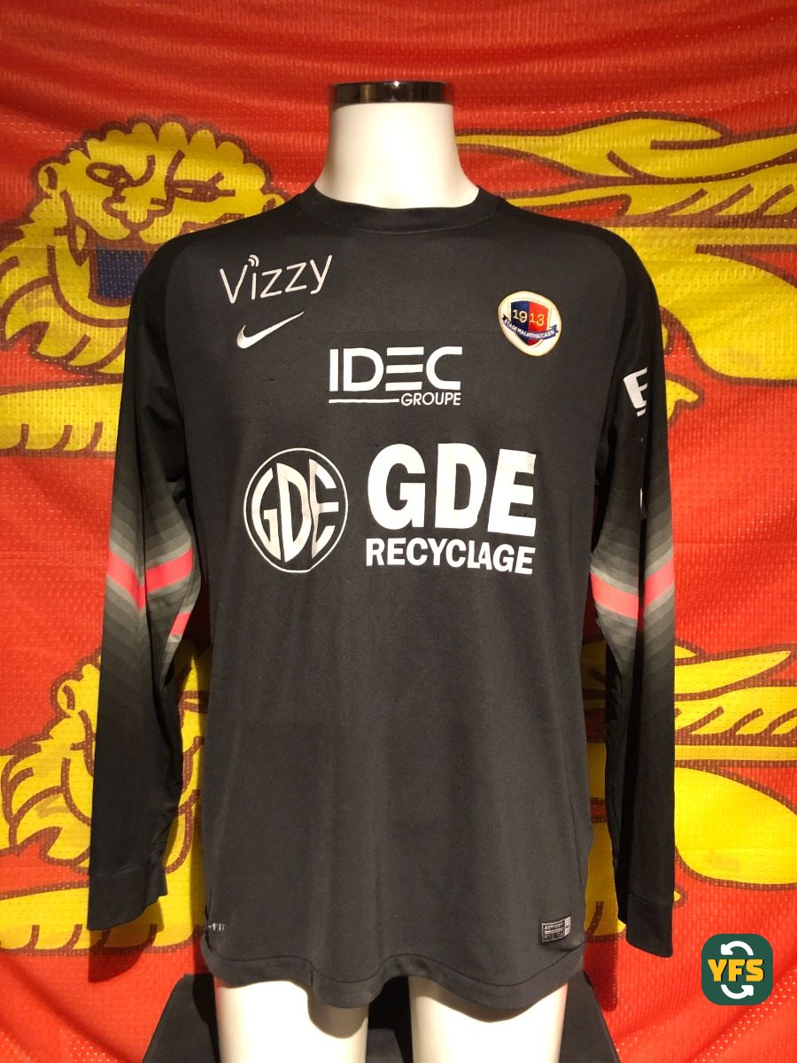 SM Caen 2014-2015 Goalkeeper Match Worn Nike - YourFootballShirt - Photo 1