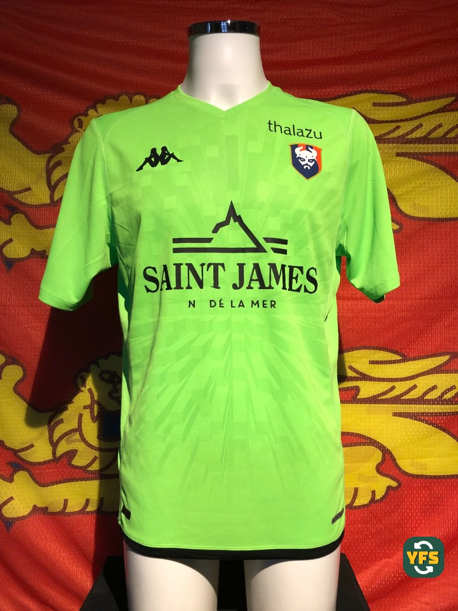 SM Caen 2023-2024 Goalkeeper Match Worn Kappa - YourFootballShirt - Photo 1