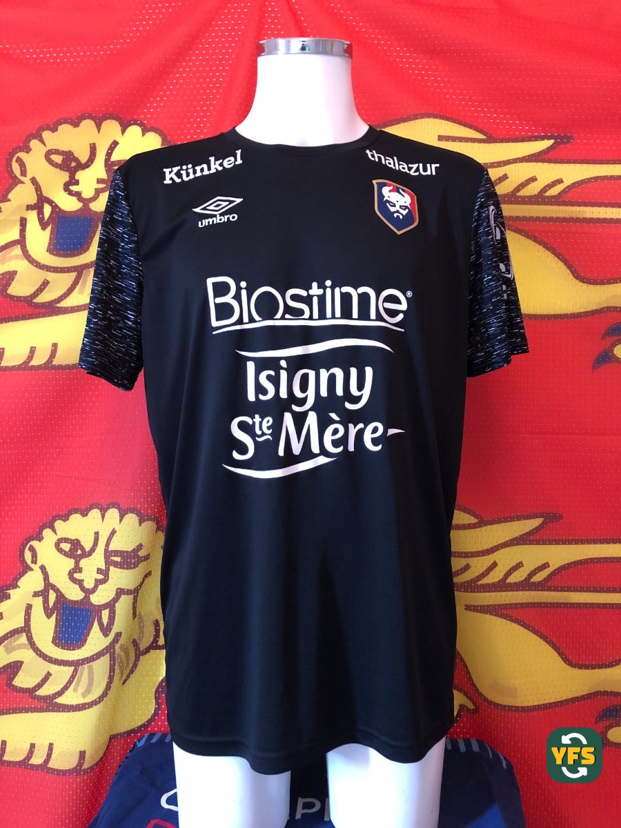 SM Caen 2020-2021 Goalkeeper Match Worn Umbro - YourFootballShirt - Photo 1