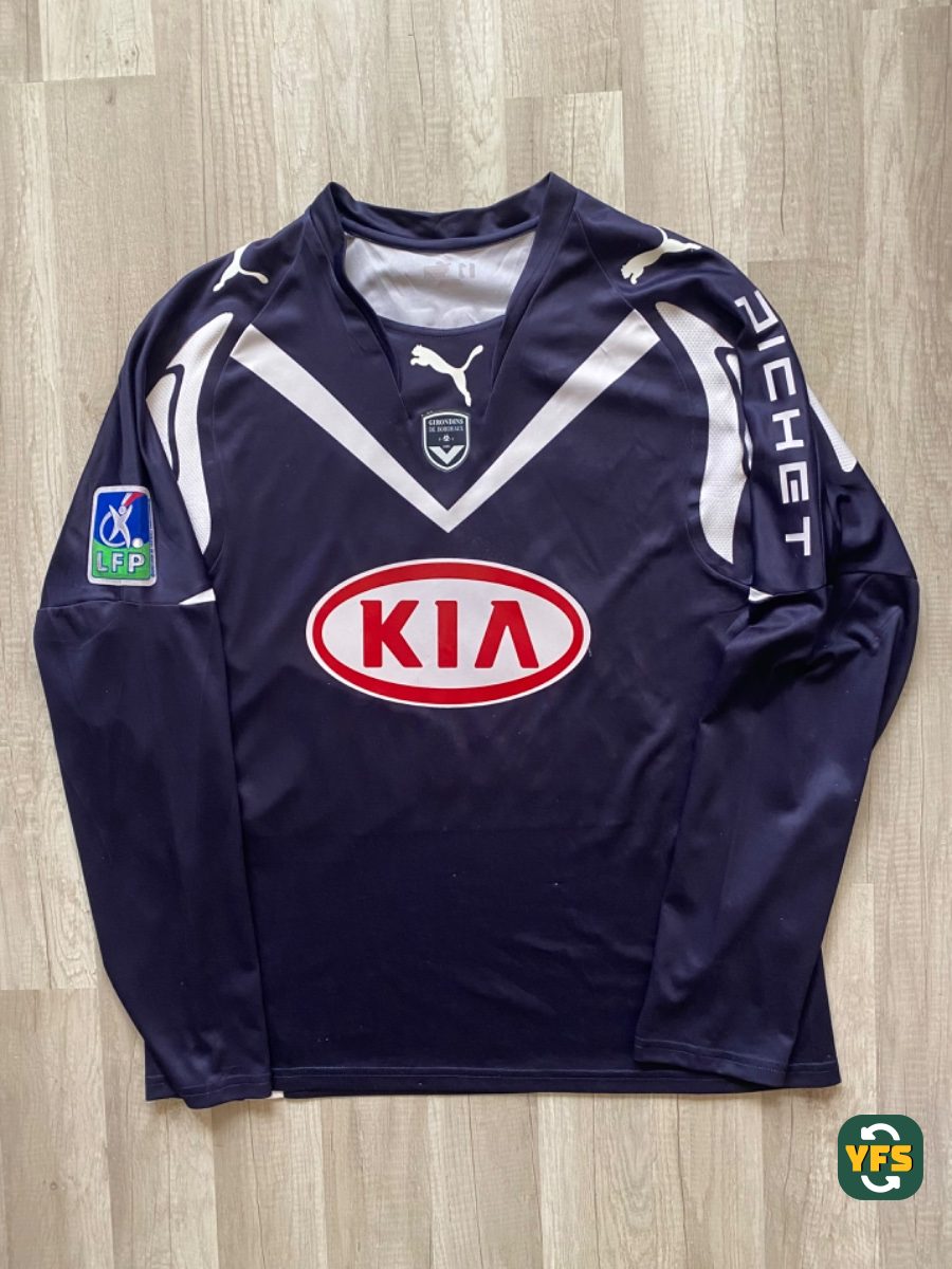 Girondins de Bordeaux 2007-2008 Home Match Worn Puma - YourFootballShirt - Photo 1