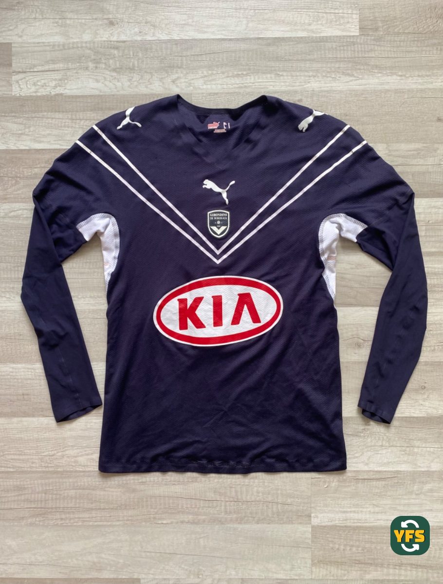 Girondins de Bordeaux 2008-2009 Home Match Worn Puma - YourFootballShirt - Photo 1
