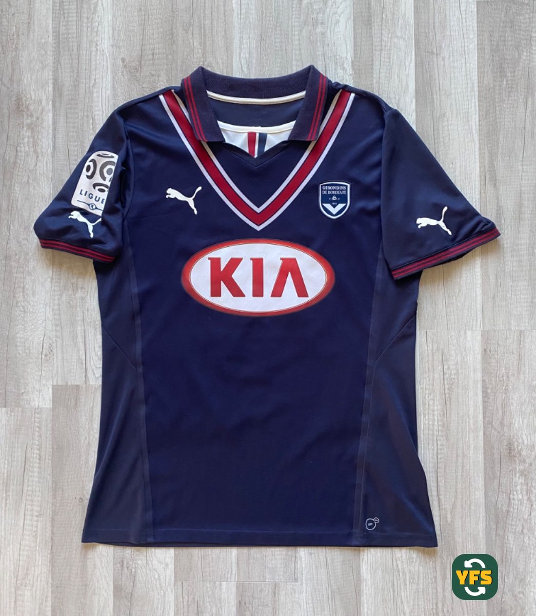 Girondins de Bordeaux 2013-2014 Home Match Worn Puma - YourFootballShirt - Photo 1