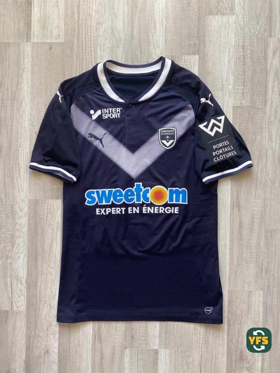 Girondins de Bordeaux 2017-2018 Home Match Worn Puma - YourFootballShirt - Photo 1