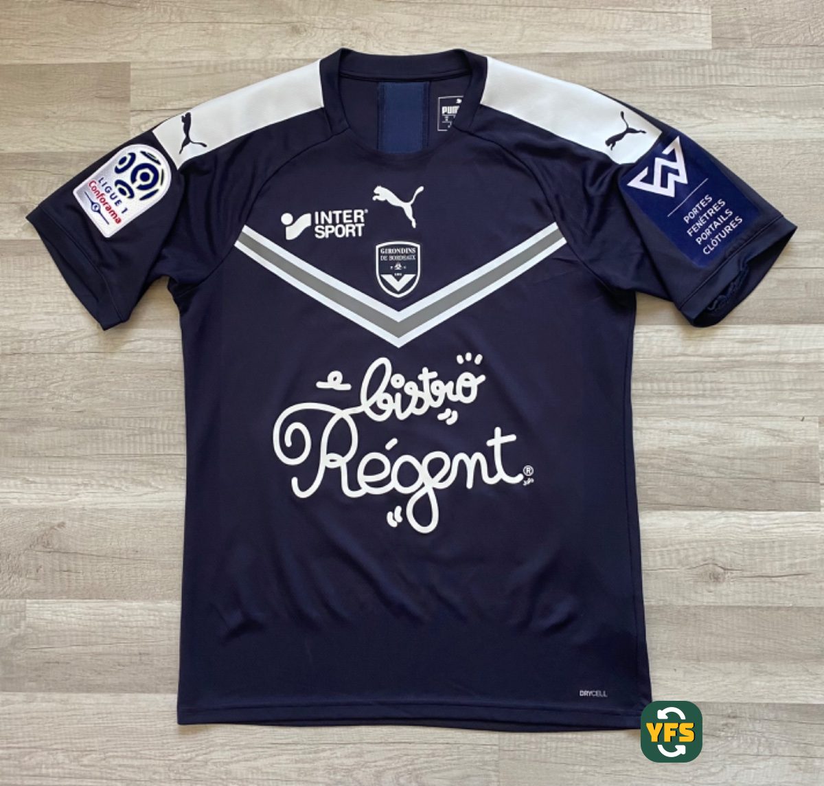 Girondins de Bordeaux 2019-2020 Home Match Worn Puma - YourFootballShirt - Photo 1
