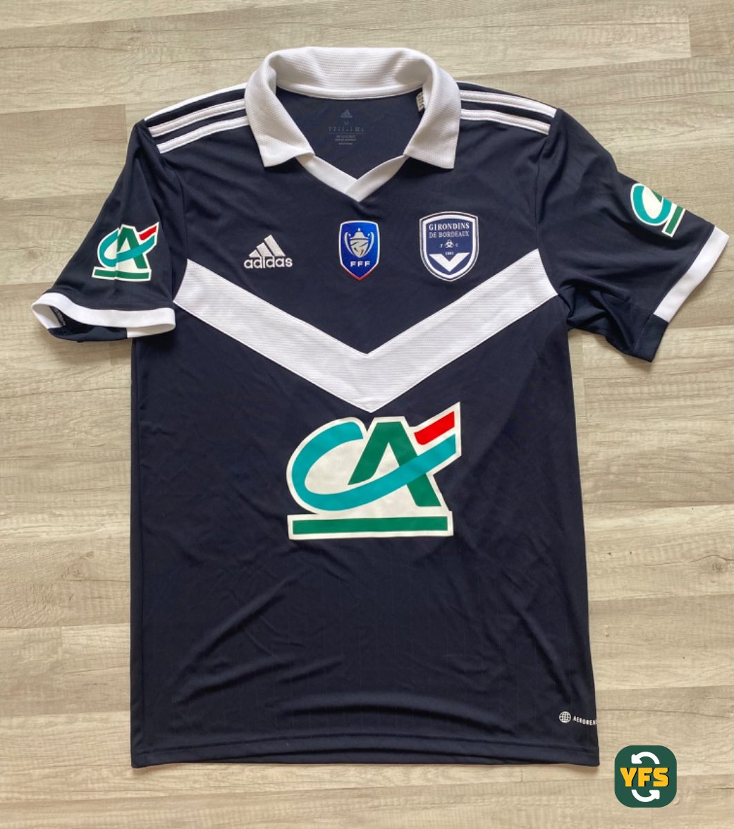 Girondins de Bordeaux 2022-2023 Home Match Worn Adidas - YourFootballShirt - Photo 1