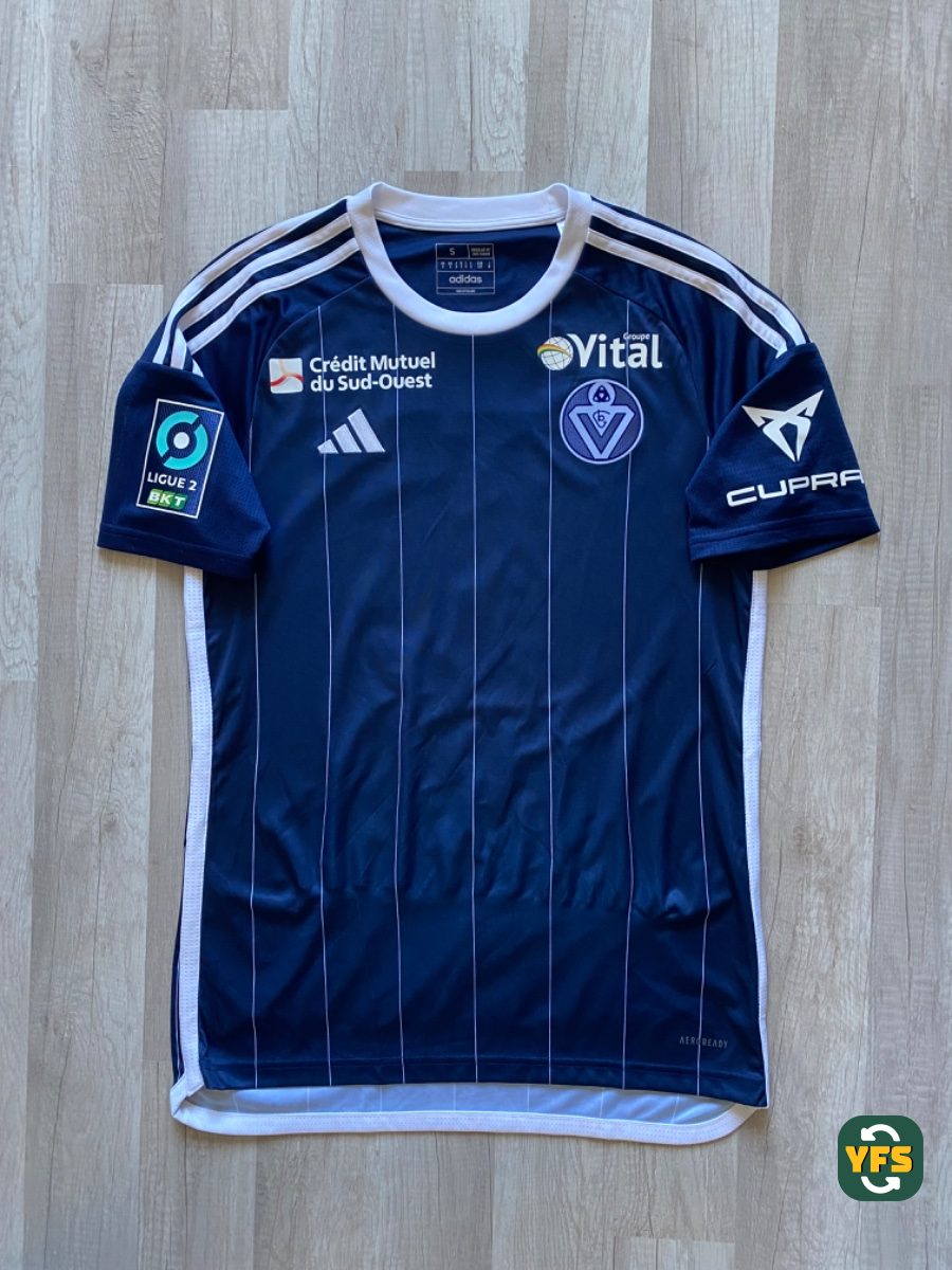 Girondins de Bordeaux 2023-2024 Fourth Match Worn Adidas - YourFootballShirt - Photo 1