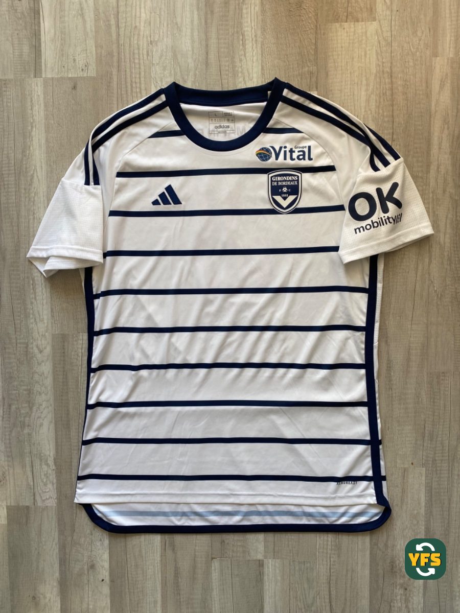 Girondins de Bordeaux 2024-2025 Away Match Worn Adidas - YourFootballShirt - Photo 1