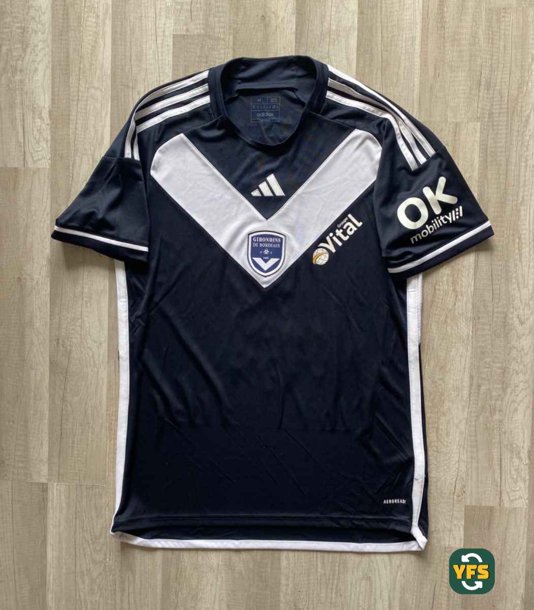 Girondins de Bordeaux 2023-2024 Home Match Worn Adidas - YourFootballShirt - Photo 1