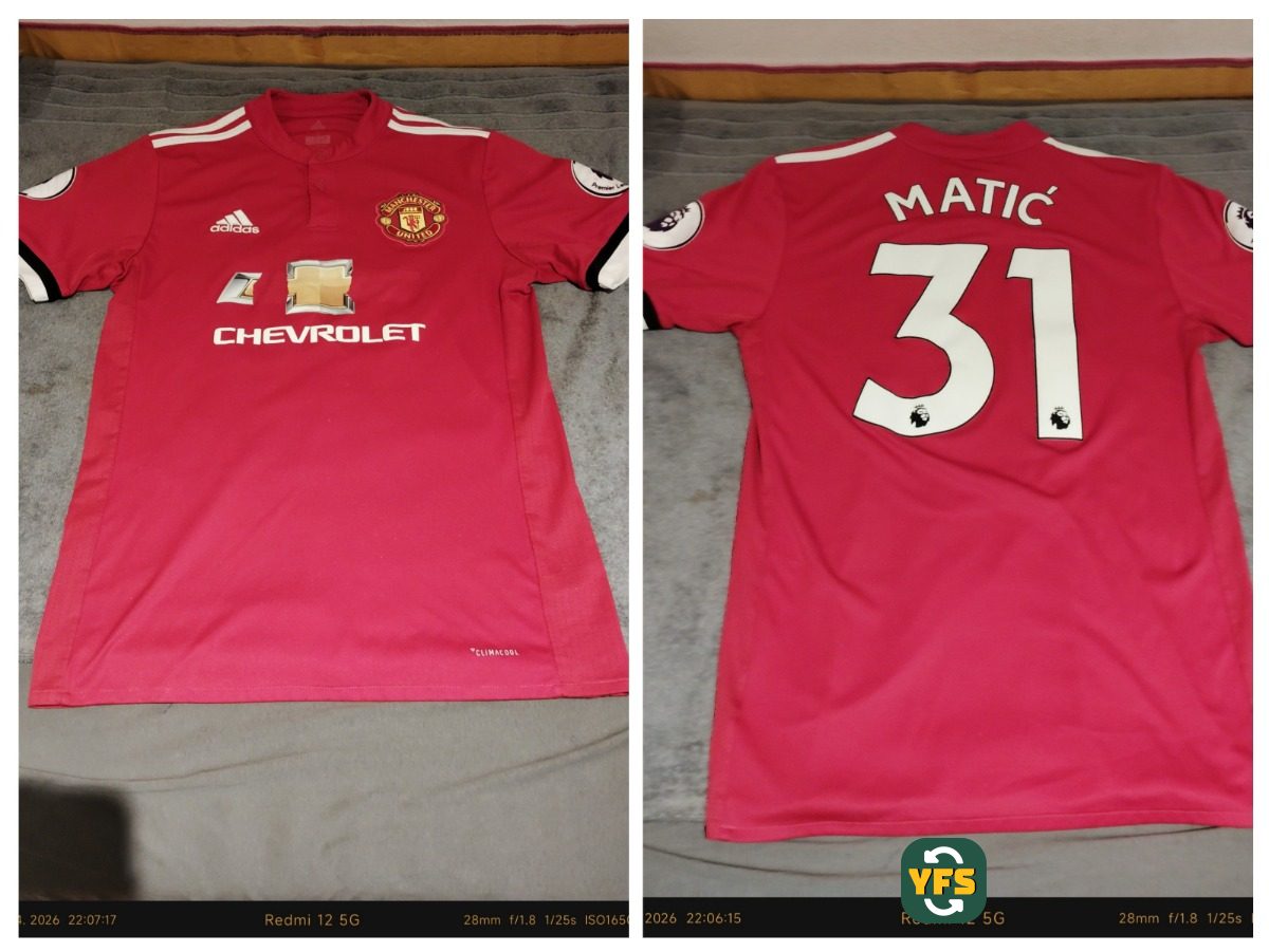 Manchester United 2017-2018 Home Issued Adidas - YourFootballShirt - Photo 1