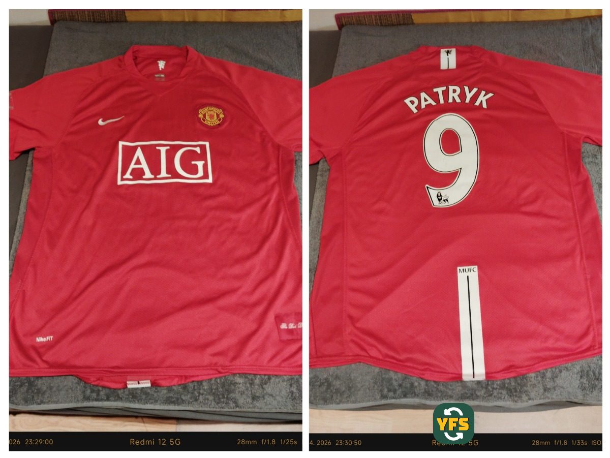 Manchester United 2007-2008 Home Store Version Nike - YourFootballShirt
