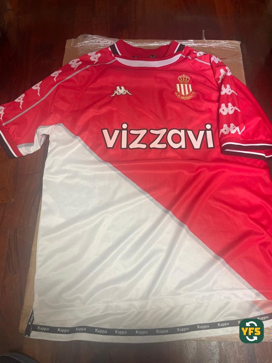 AS Monaco 2000-2001 Home Store Version Kappa - YourFootballShirt - Photo 1