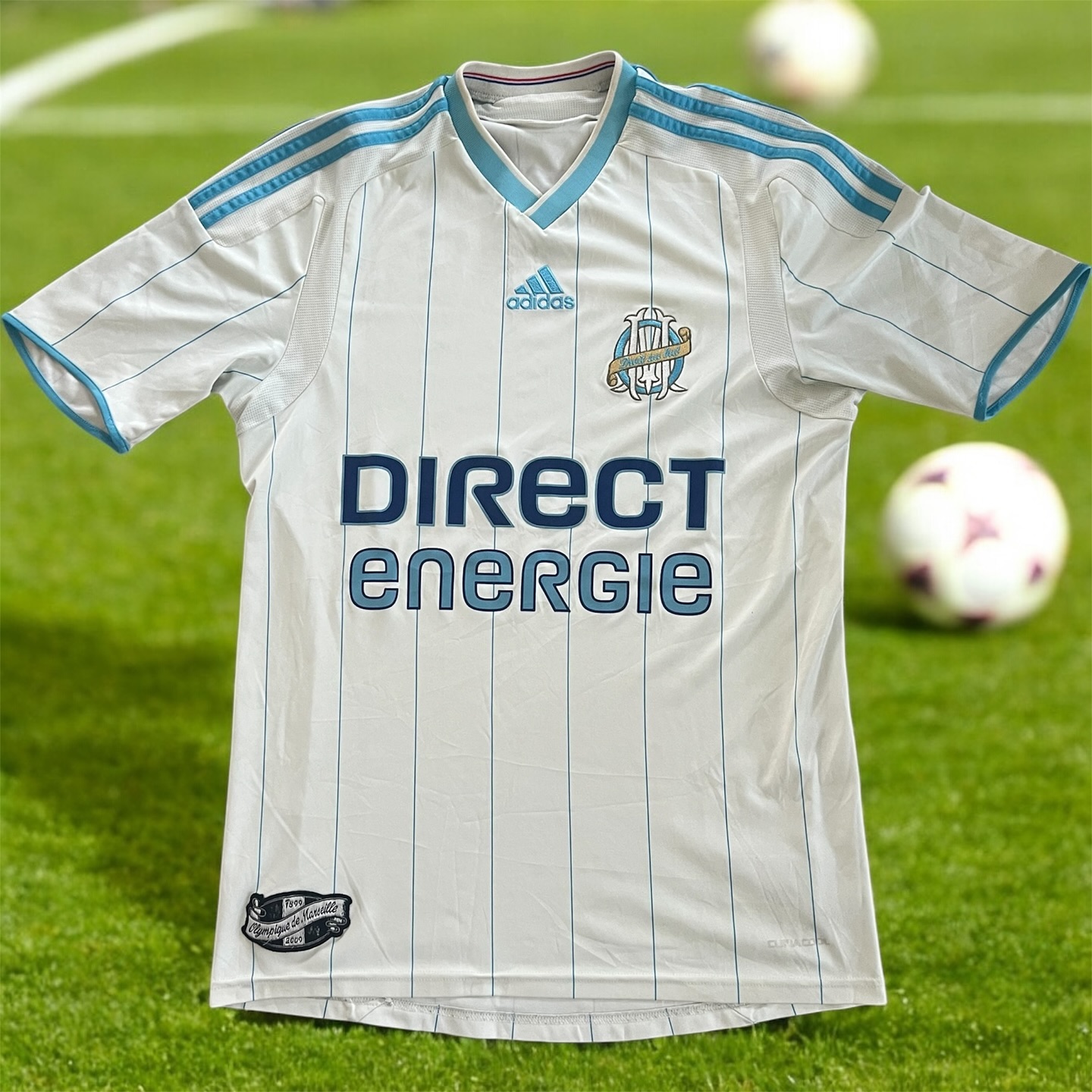 Olympique Marseille 2009-2010 Home Store Version Adidas - YourFootballShirt - Photo 1