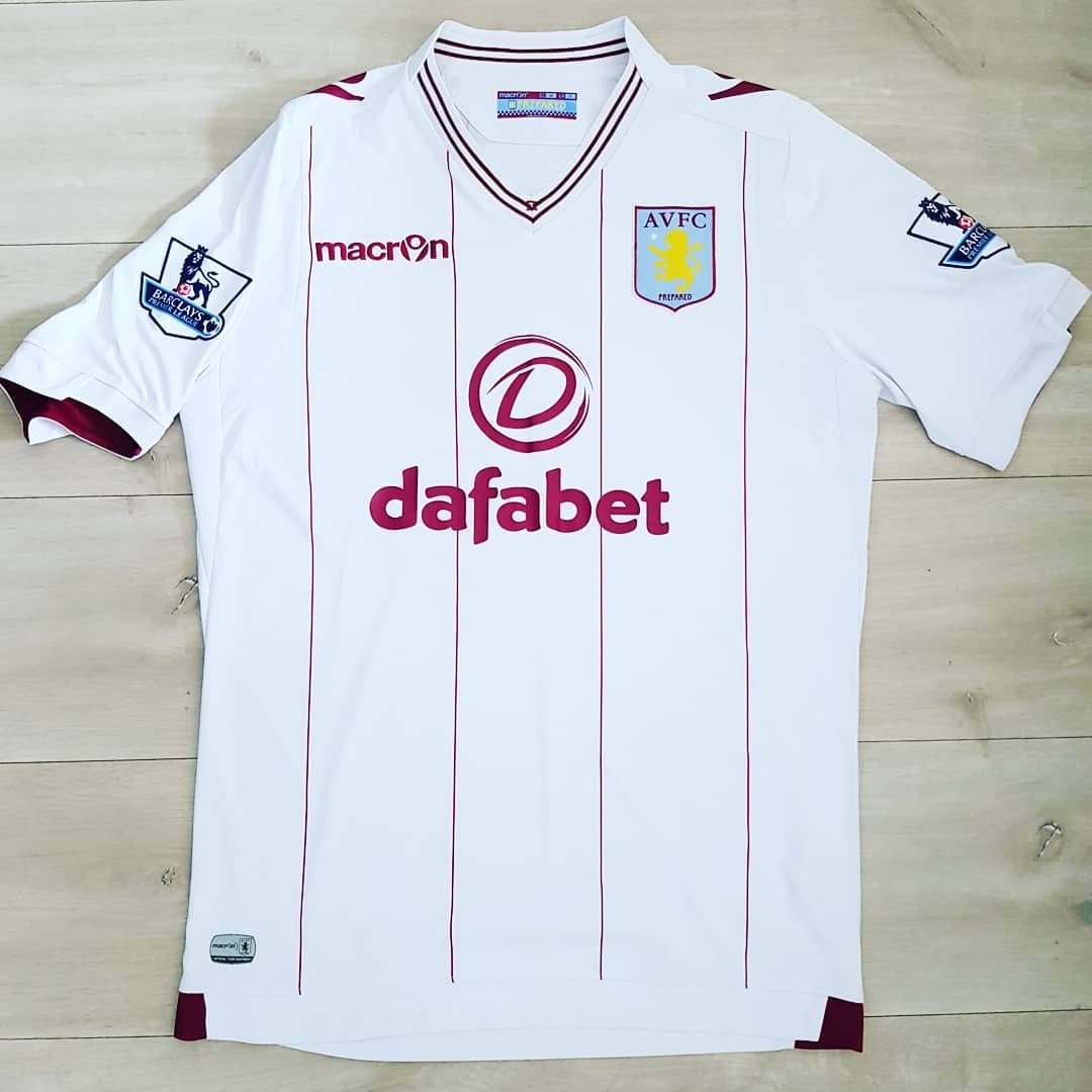 Aston Villa 2014-2015 Away Store Version Macron - YourFootballShirt