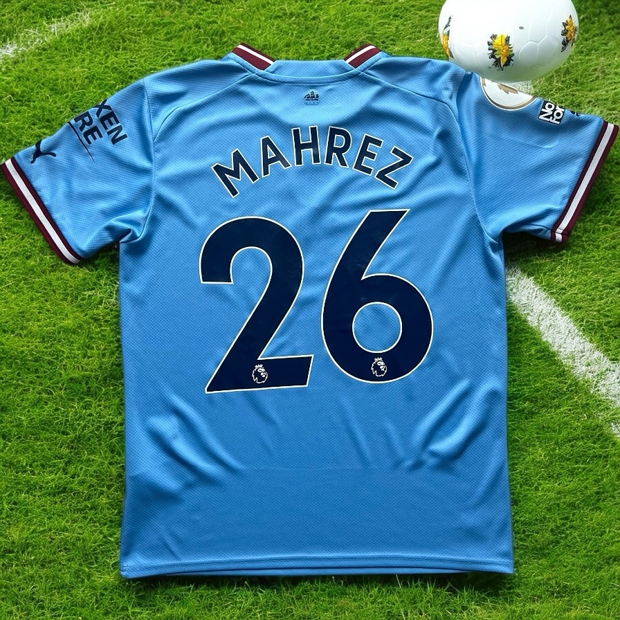 Manchester City 2022-2023 Home Store Version Puma Mahrez - YourFootballShirt - Photo 1