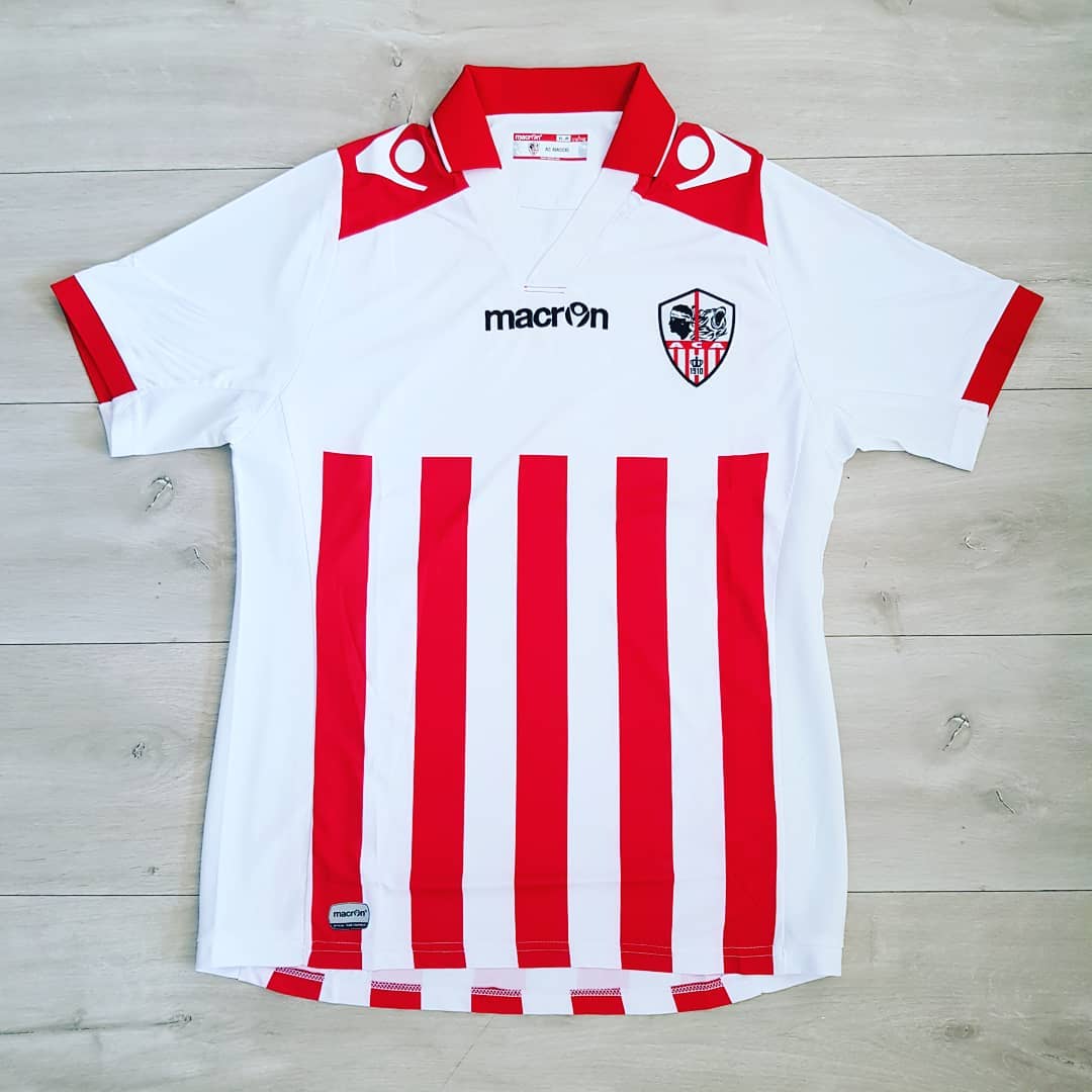 AC Ajaccio 2014-2015 Home Store Version Macron - YourFootballShirt