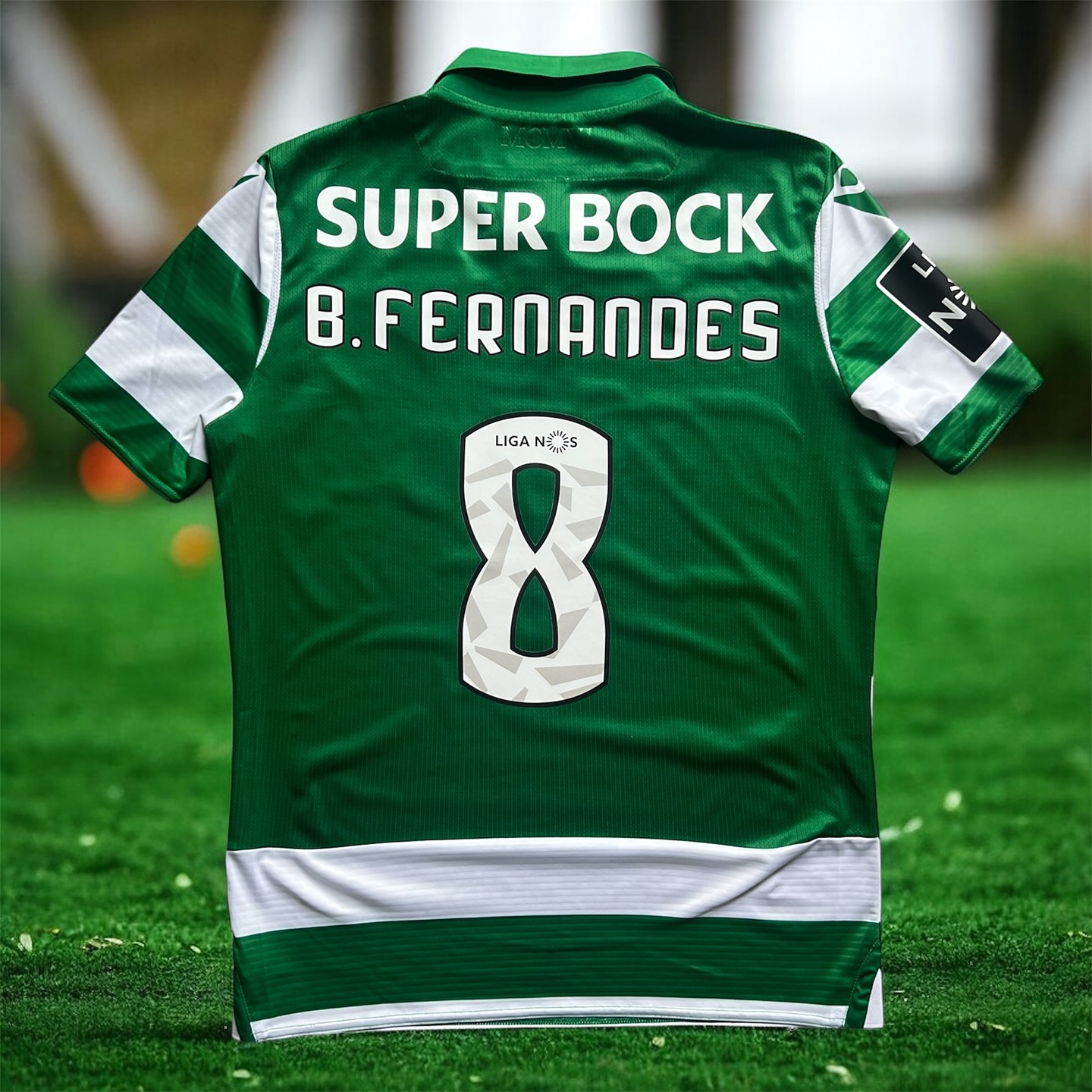 Sporting Clube Portugal 2019-2020 Home Store Version Macron B. Fernandes - YourFootballShirt - Photo 1