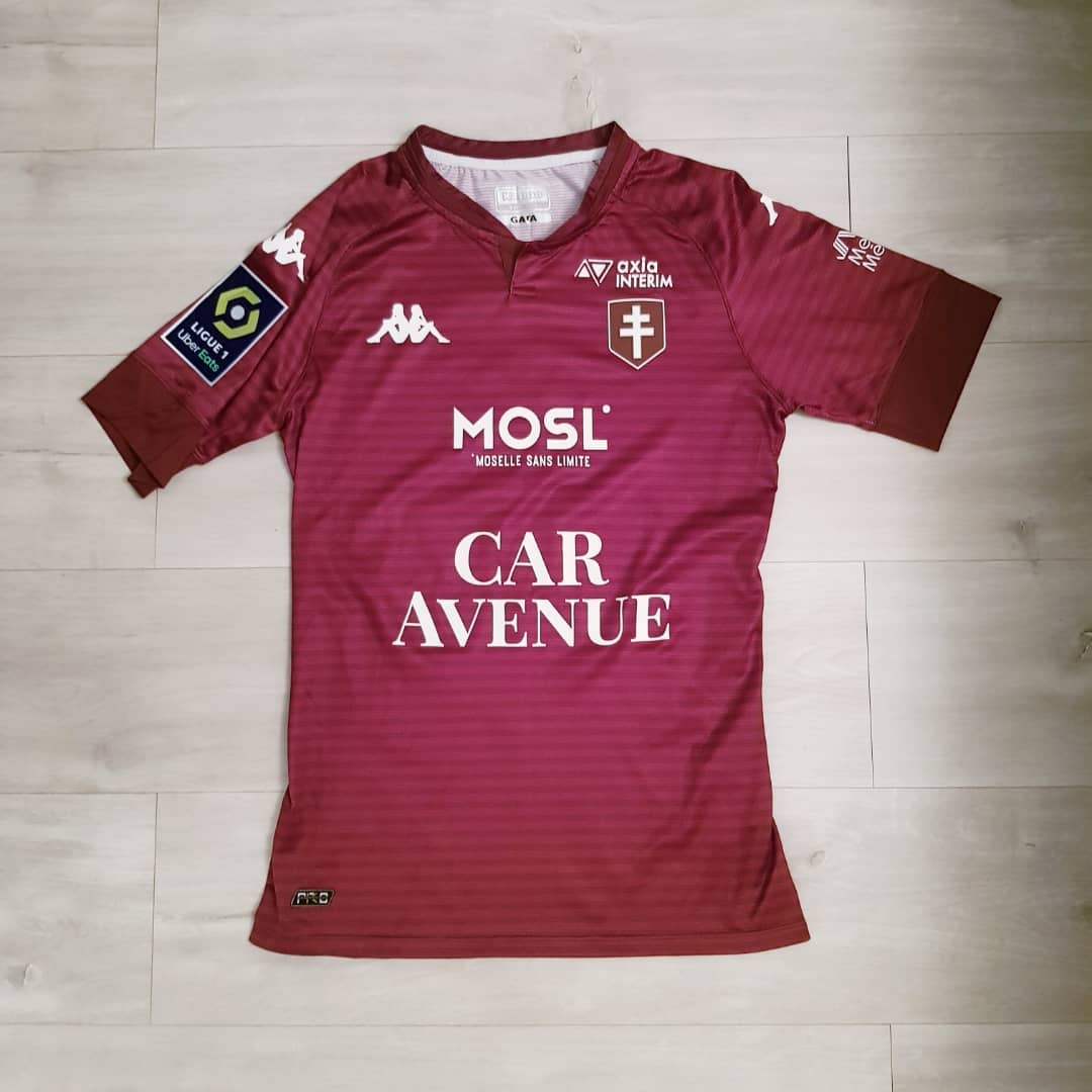 FC Metz 2020-2021 Home Store Version Kappa - YourFootballShirt - Photo 1