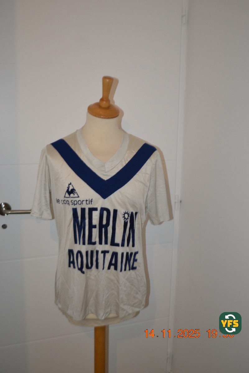 Girondins de Bordeaux 1977-1978 Away Match Worn Le Coq Sportif - YourFootballShirt - Photo 1