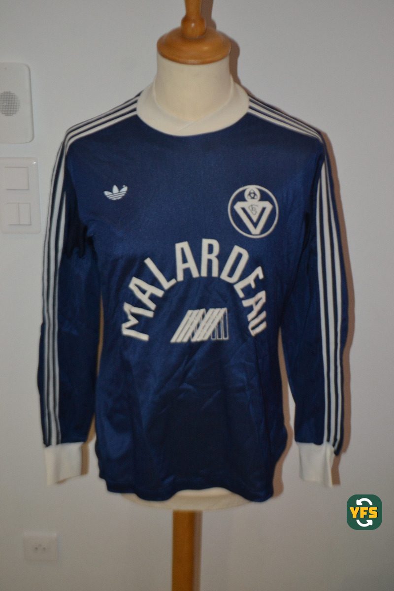 Girondins de Bordeaux 1980-1981 Home Match Worn Adidas - YourFootballShirt - Photo 1